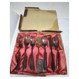 Vintage Sheffield England EPNS cocktail Fork set &