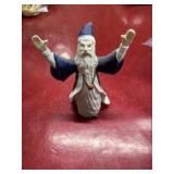 Porcelain wizard figure 4.75 inches tall