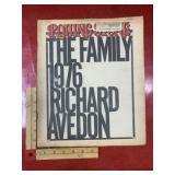 Vintage Rolling Stone magazine Richard Avedons