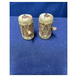 2 vintage tiny native American drums