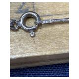 Marked .925 Italy 18 inch silver chain with