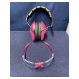 Girlï¿½s hearing protection and safety glasses