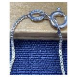Marked .925 Italy 16 inch silver chain necklace