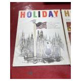 2 vintage HOLIDAY magazines from 1964