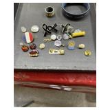 Mixed lot jewelry findings, pins, etc.