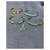 Southwestern jewelry lot copper, silvertone,