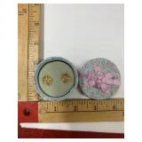 Vintage pair of Goldtone flower basket stud