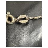 Marked .925 Italy 18 inch silver chain and