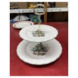NIKKO 2 tier tray Christmas holiday