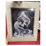 Carole Bourdo art Night Song 11x14 with mat,