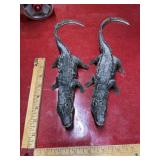 Vintage alligator crocodile toys soft plastic 12