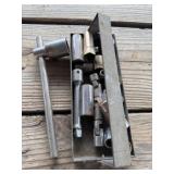 Old tools sockets, etc. box lot