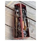 Old tools in old tool tray