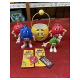 M&Ms lot dispensers, keychains, etc.