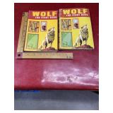 2 vintage WOLF cub Scout books 1970 1073 writing