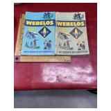 2 vintage WEBELOS Scout books 1972 1974 writing