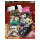 Big craft lot, ornaments, tulle, ribbon, etc