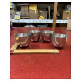 Lot of 4 Steiff Pewter Jefferson Cups, vintage