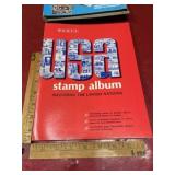 Vintage USA SCOTT stamp collecting album with