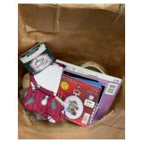 Crafting supply bag lot Crosstitch patterns,