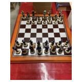 Civil War chess set missing and broken pcs