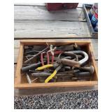 Old hardware & tools box lot