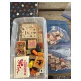 Large collection of ink stamps