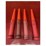 4 vintage safety wands untested battery powered