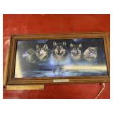 2004 Al Agnew Spirit of the Pack light up wall