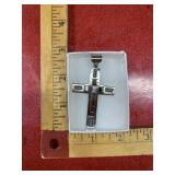 Silvertone Cross Pendant for Necklace