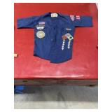 Official Cub Scouts shirt with patches affixed