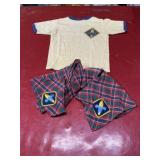 Boy Scouts T-shirt and 2 neckerchiefs
