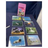 7 Hawaii postcards and 1 Kennedy space Center