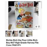 Richie Rich 67 VF+ high grade file copy 1968