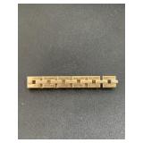Swank gold tone tie clip