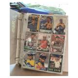 2 inch binder with NASCAR trading cards Mike
