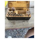 Vintage punch set for making military dog tags,