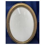 Vintage 16x22 oval frame edge wear and tear