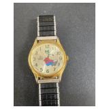 Untested Vintage Goofy gold tone adjustable watch