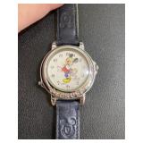 Untested Vintage silver tone mickey mouse watch