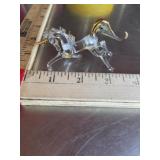 Crystal Unicorn with gold tone trim 3.75 inches