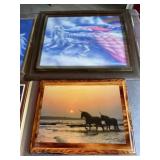 Unicorn and Pegasus wall art mixed sizes