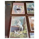 9x12 unicorns wall art 4 pieces some edge wear