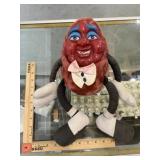Vintage California Raisin plush with plastic face
