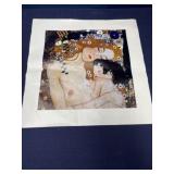 Glossy canvas print of Gustav Klimt art work