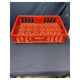 12x18x4 red plastic Coca-Cola crate