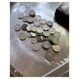 Bag lot 1930s 40s 50s mixed dates coins mostly