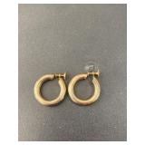 Coro gold tone hoop earrings