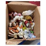 Vintage 8x8x12 box Christmas ornaments etc