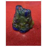 Blue and green moon rock marked Fredericksburg VA